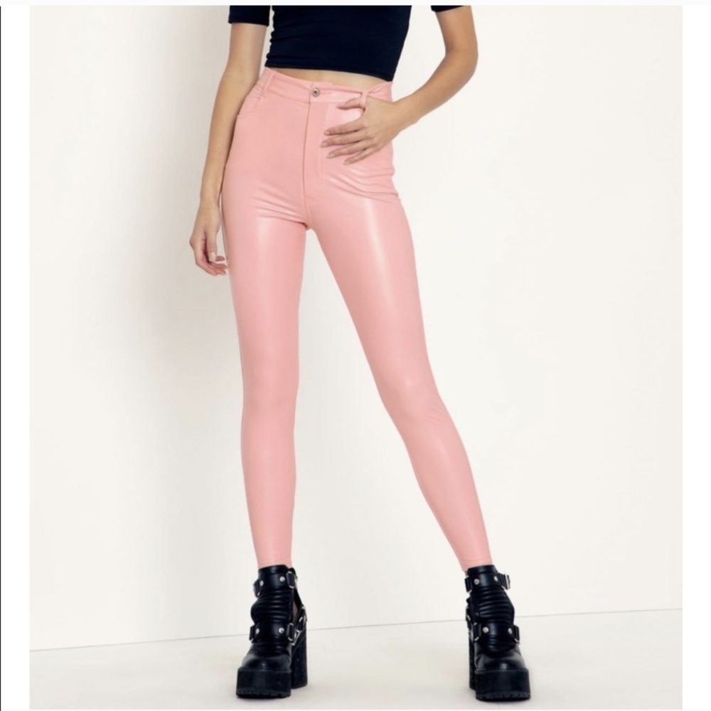 Blackmilk Pink Moto Pants